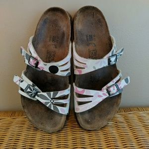 Birkenstock Pink/Grey Floral Birkis 39